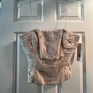 NWT Badgley Mischka corset top